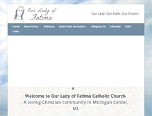 Tablet Screenshot of fatimaparish.net